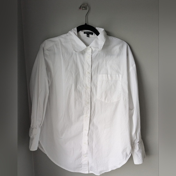 Dynamite White Button-up in Medium - Picture 1 of 4